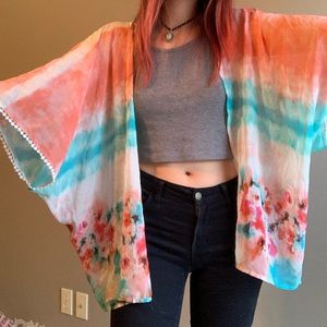 Beachy kimono